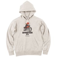 ホンダ　CB400FOUR 1974　HONDA THE PEOPLE　スウェットパーカー／オートミール