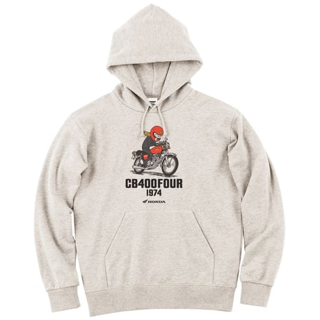 ホンダ　CB400FOUR 1974　HONDA THE PEOPLE　スウェットパーカー／オートミール