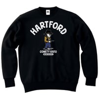 コネティ加藤／ハートフォード　MILITARY THE PEOPLE　スウェット／ブラック