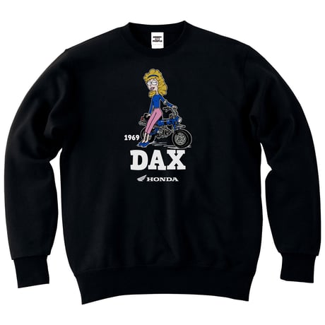 ホンダ　DAX 1969　HONDA THE PEOPLE　スウェット／ブラック