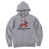 ホンダ　NSR250R 1986　HONDA THE PEOPLE　スウェットパーカー／ヘザーグレー