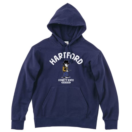 コネティ加藤／ハートフォード　MILITARY THE PEOPLE　スウェットパーカー／ネイビー