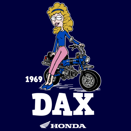 ホンダ　DAX 1969　HONDA THE PEOPLE　スウェット／ネイビー