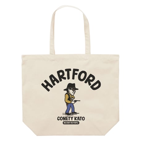 コネティ加藤／ハートフォード　MILITARY THE PEOPLE　トートバッグ／ナチュラル