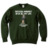 毛野ブースカ／アームズマガジン　MILITARY THE PEOPLE　スウェット／アーミーグリーン