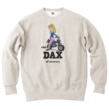 ホンダ　DAX 1969　HONDA THE PEOPLE　スウェット／オートミール