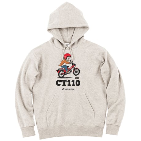 ホンダ　CT110 1981　HONDA THE PEOPLE　スウェットパーカー／オートミール