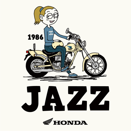 ホンダ　JAZZ 1986　HONDA THE PEOPLE　スウェットパーカー／オートミール