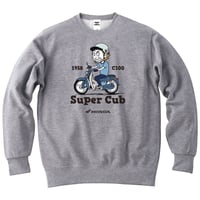 ホンダ　SuperCub C100 1958　HONDA THE PEOPLE　スウェット／ヘザーグレー