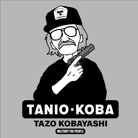 小林太三／タニオ・コバ　MILITARY THE PEOPLE　スウェット／ヘザーグレー