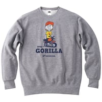 ホンダ　GORILLA 1974　HONDA THE PEOPLE　スウェット／ヘザーグレー