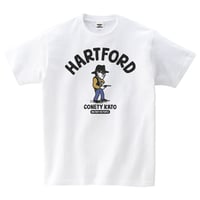 コネティ加藤／ハートフォード　MILITARY THE PEOPLE　コットンTシャツ／ホワイト
