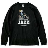 ホンダ　JAZZ 1986　HONDA THE PEOPLE　ロングスリーブTシャツ／ブラック