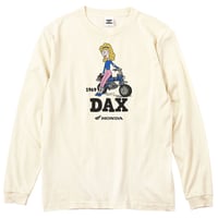ホンダ　DAX 1969　HONDA THE PEOPLE　ロングスリーブTシャツ／アイボリー