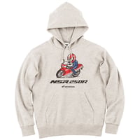ホンダ　NSR250R 1986　HONDA THE PEOPLE　スウェットパーカー／オートミール