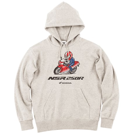 ホンダ　NSR250R 1986　HONDA THE PEOPLE　スウェットパーカー／オートミール