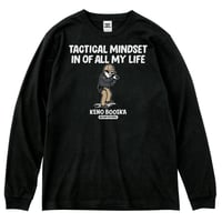 毛野ブースカ／アームズマガジン　MILITARY THE PEOPLE　ロングスリーブTシャツ／ブラック