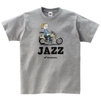 ホンダ　JAZZ 1986　HONDA THE PEOPLE　コットンTシャツ／ヘザーグレー