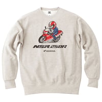 ホンダ　NSR250R 1986　HONDA THE PEOPLE　スウェット／オートミール