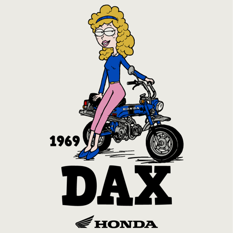 ホンダ　DAX 1969　HONDA THE PEOPLE　スウェット／オートミール
