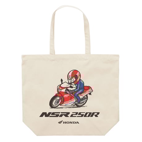 ホンダ　NSR250R 1986　HONDA THE PEOPLE　トートバッグ／ナチュラル