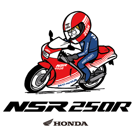 ホンダ　NSR250R 1986　HONDA THE PEOPLE　トートバッグ／ナチュラル