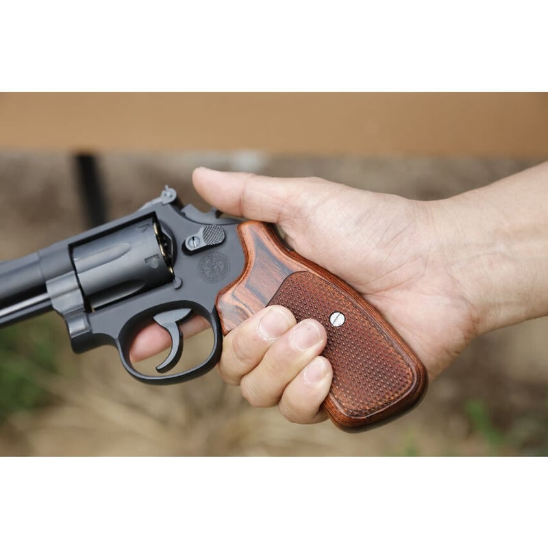 コクサイ　Kフレーム　木製グリップ　M19等　タナカ タナカ ペガサスガス＆各社モデルガン M19 ラウンドパットK