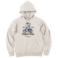 ホンダ　SuperCub C100 1958　HONDA THE PEOPLE　スウェットパーカー／オートミール