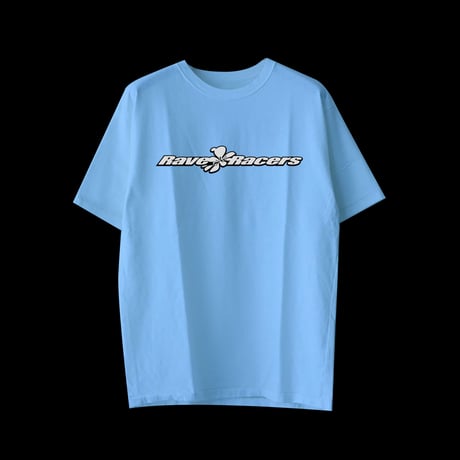 Rave Racers wide logo tee(Blue)
