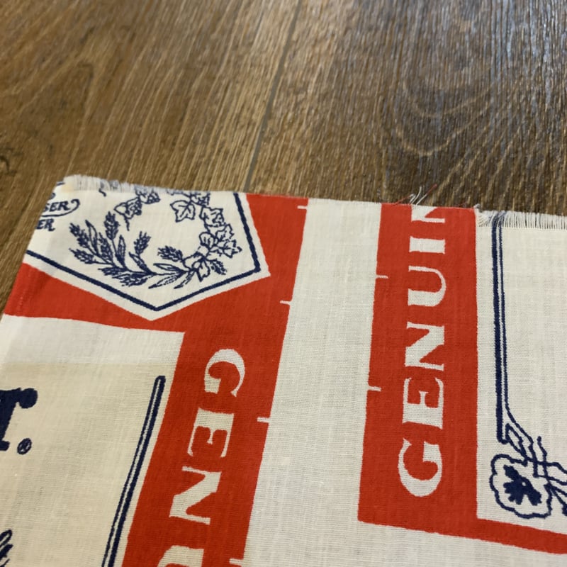 Budweiser バドワイザー総柄 生地 SEARS社 USA 製 | kurokawa pier Budweiser バドワイザー総柄 生地 SEARS社 USA 製 | kurokawa pier