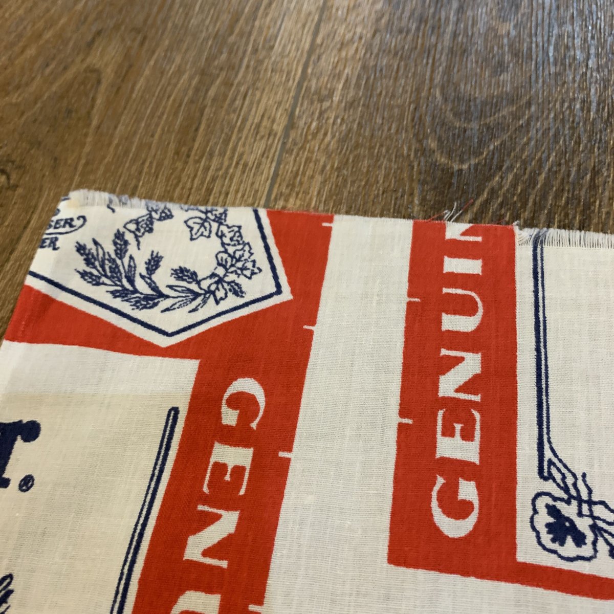 Budweiser バドワイザー総柄 生地 SEARS社 USA 製 | kurokawa pier Budweiser バドワイザー総柄 生地 SEARS社 USA 製 | kurokawa pier