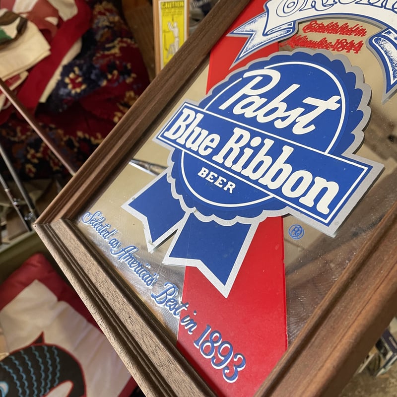 ビンテージ Pabst blue ribbon パブミラー | kurokawa pier