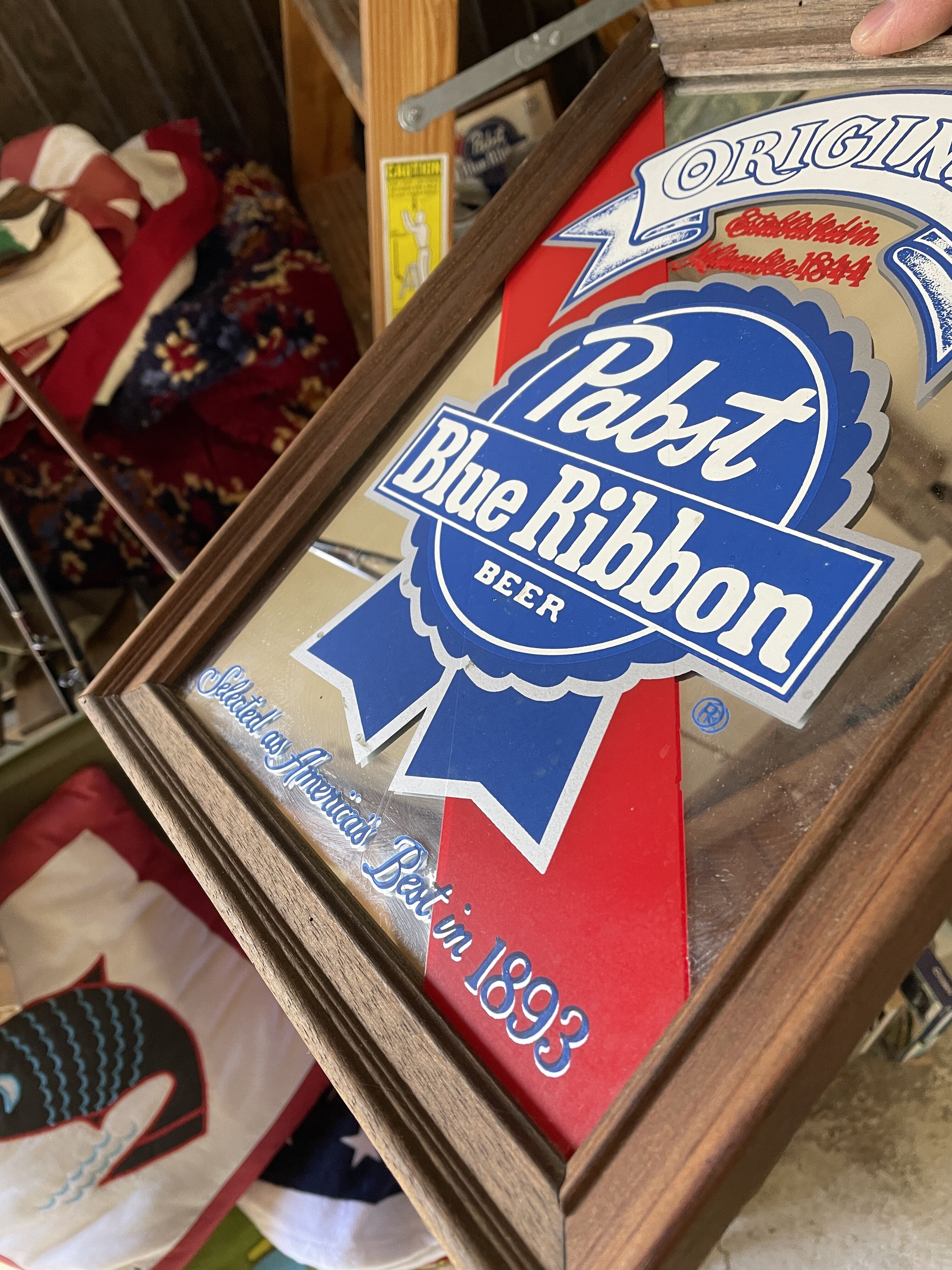 ビンテージ Pabst blue ribbon パブミラー | kurokawa pier