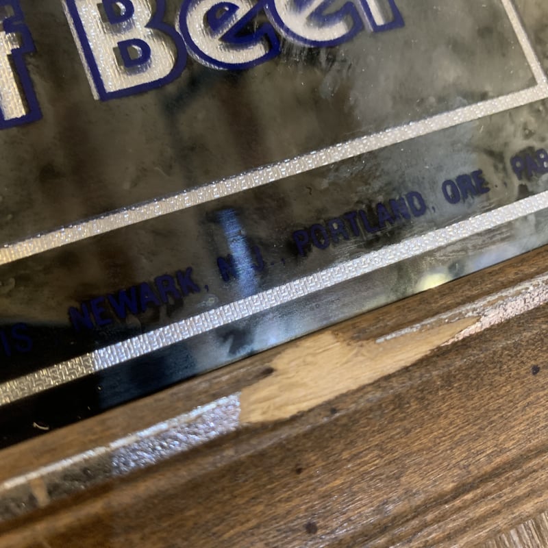 Pabst Blue Ribbon ビンテージ パブミラー パブスト 鏡 ビンテージ Pabst blue ribbon パブミラー | kurokawa pier