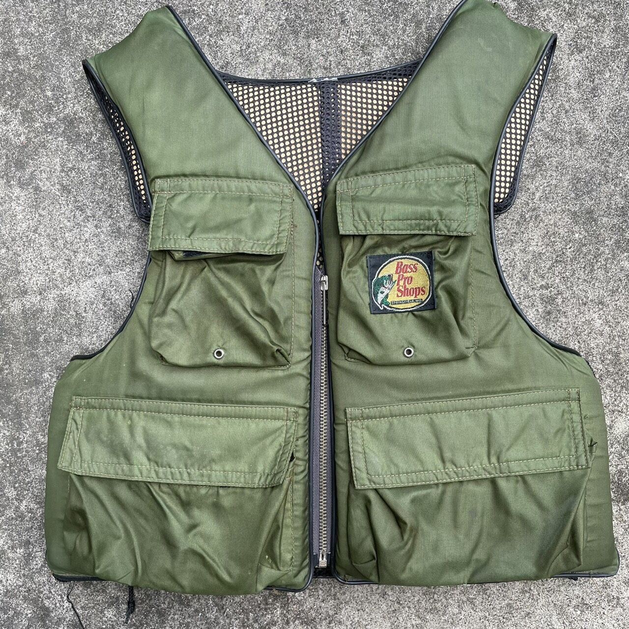 ベスト 古着 90s Stearns スターンズ 緑 ライフジャケット 美品 original