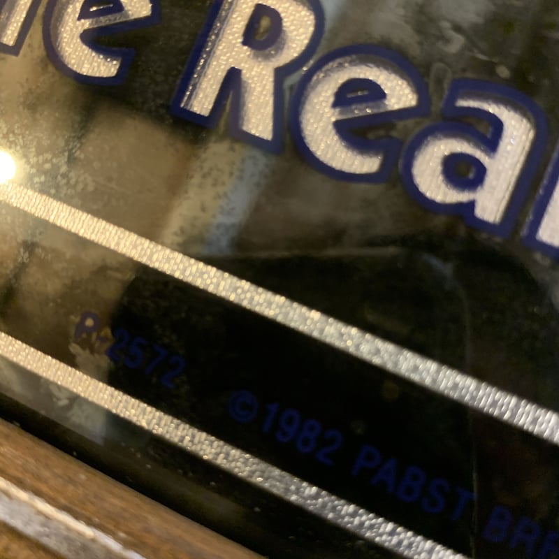 70's パブストブルーリボン パブミラー ヴィンテージ ビンテージ ビンテージ Pabst blue ribbon パブミラー | kurokawa pier