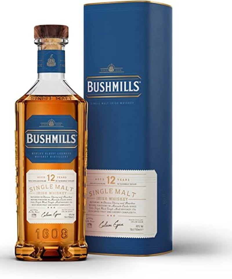 ブッシュミルズ シングルモルト12年 1000ml 43％ 未開栓 箱あり ブッシュミルズ - ブッシュミルズ シングルモルト12年 1000ml 43