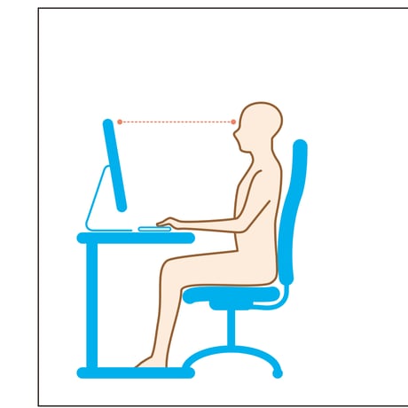 テレワーク姿勢　posture