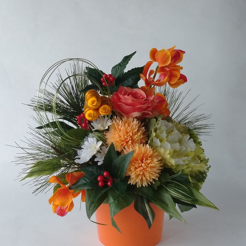 お正月アレンジメント・オレンジ色 | dot Saku｜Online Shop