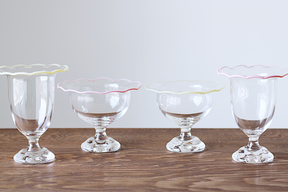 手紙舎 雑貨店|澤田和香奈・Mini Parfait glass／Creamyellow |