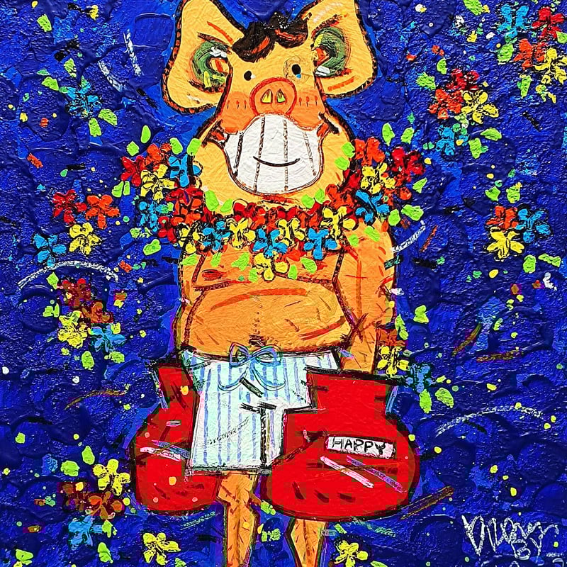 BOXER 油絵アート