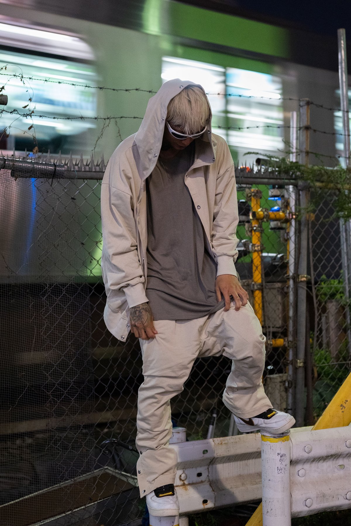 indepict sweat lounge pants smoke beige