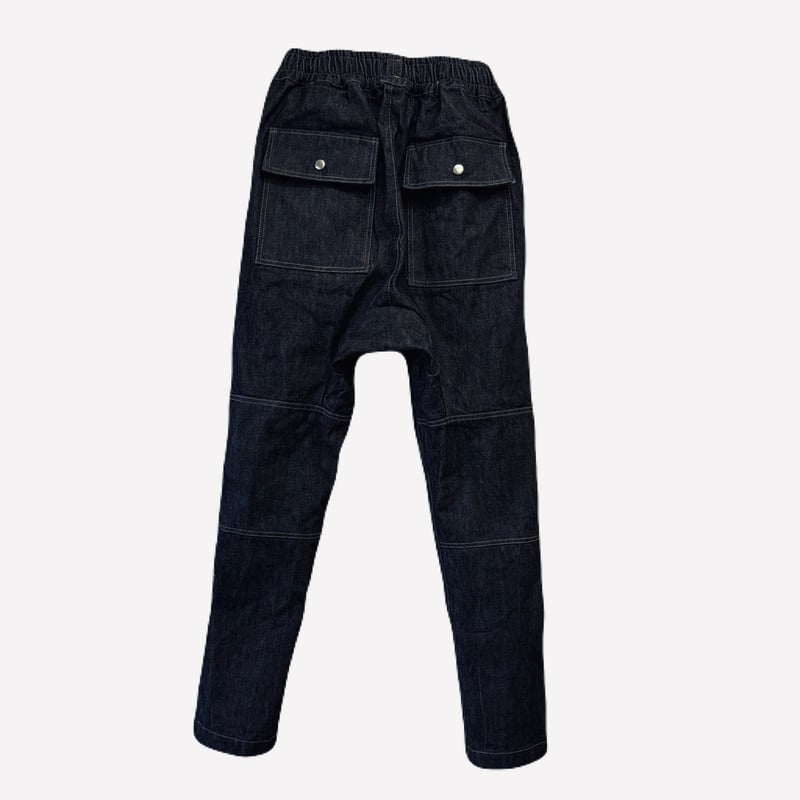 SIDE ZIP LOUNGE PANTS / BLACK DENIM | INDEPICT
