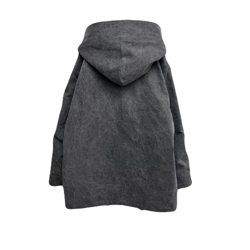 PIGMENT DYED HOODED JACKET / BLACK | INDEPICT