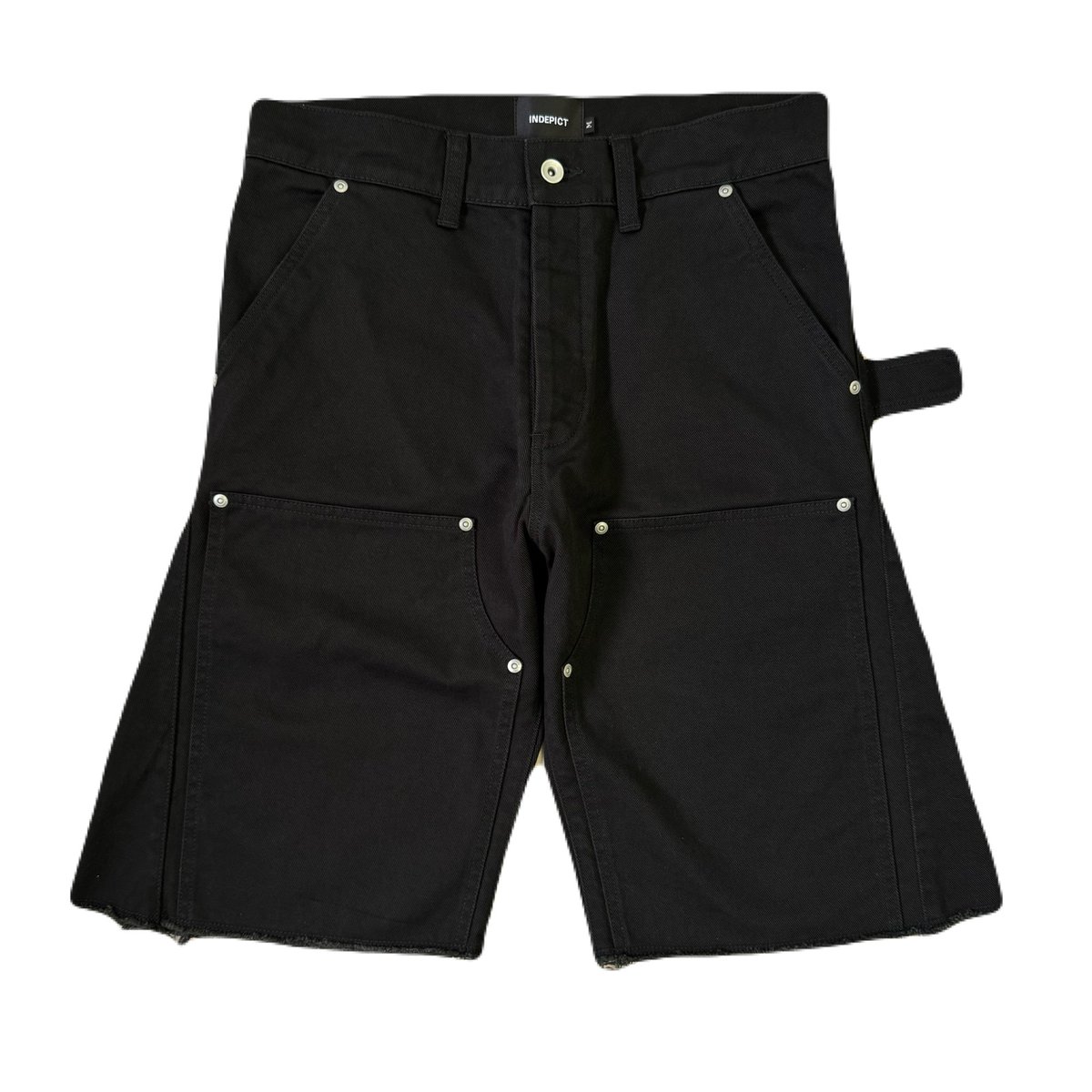 ORIGINALADJUSTABLE SHORT PANTS カラー　ブラック DOUBLE KNEE SHORT PANTS / BLACK | INDEPICT