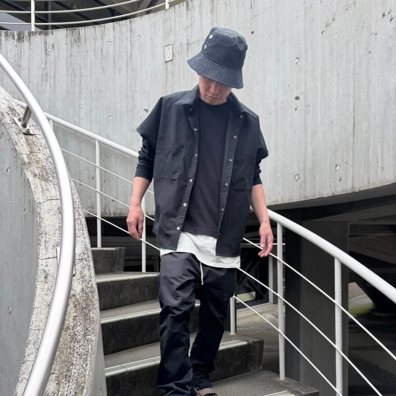 DROP SLEEVE SHIRT / BLACK | INDEPICT