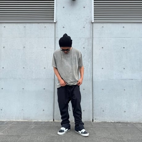 UTILITY LOUNGE PANTS - TEE FABRIC ZIP / BLACK