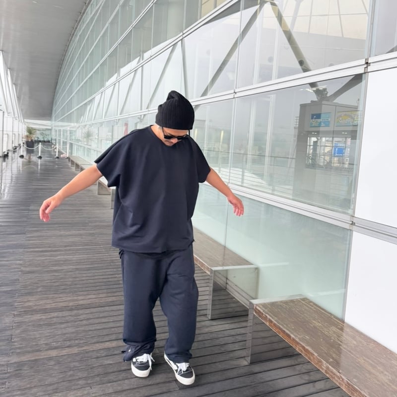 RELAXFIT SWEAT PANTS / FRENCH TERRY /BLACK | IN