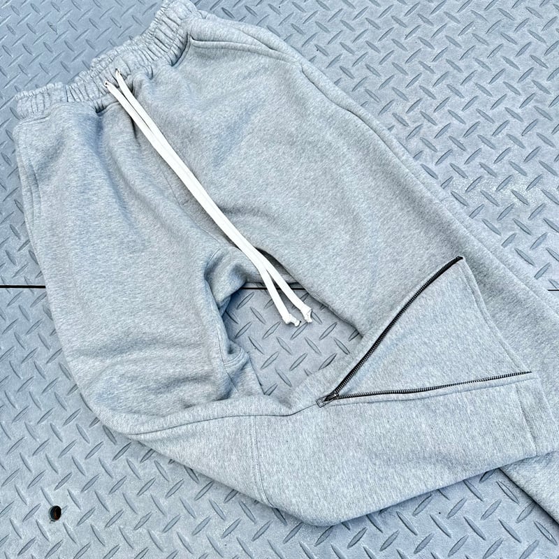 SIDE ZIP SWEAT LOUNGE PANTS / GRAY | INDEPICT