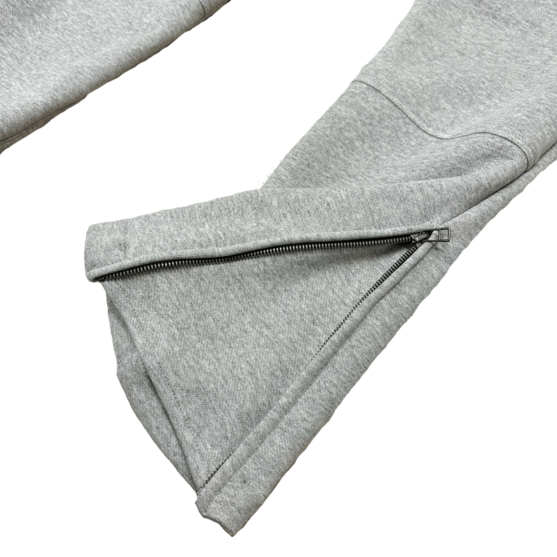 SIDE ZIP SWEAT LOUNGE PANTS / GRAY | INDEPICT